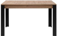 CaliCosy Uitschuifbare Eettafel 100-150 cm Artisan Eik/Zwart TOLOSA