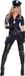 Amscan Politiepak Dames Polyester Donkerblauw Maat M 5-delig