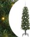 vidaXL Kunstkerstboom Groen 150 cm PVC en Staal en Kunststof