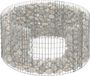 Relaxdays Schanskorf - rond - 40x90 cm - staal