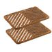Tapis de porte extérieur, fibre de coco, tapis anti-salissure, tapis brosse, balayeur de pieds, résistant aux intempéries, balayeur de pieds durable, 40 x 60 cm, set de 2