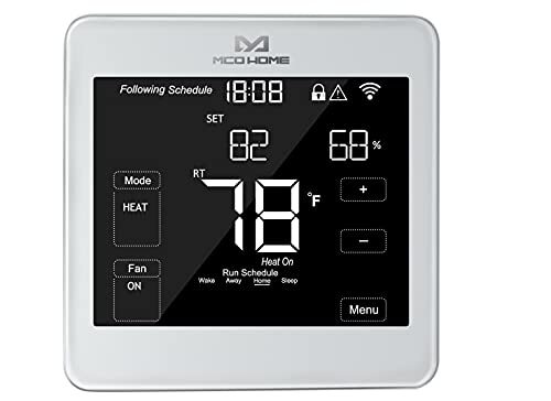 MCO Home Intelligente thermostaat voor koelen en verwarmen, 24VAC, MH-F500