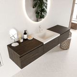 Mondiaz Bukla badmeubel 180cm Dark Brown & Talc
