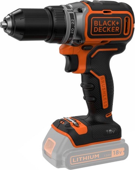 BLACK+DECKER BL186N - Boormachine - 18V - 52Nm - Zwart/Oranje