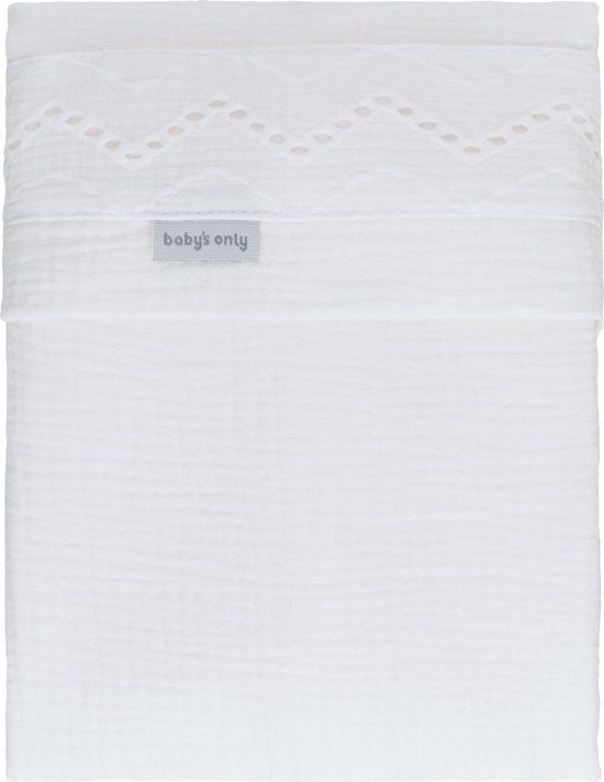 Baby's Only Wieglaken Calm - Wit - 80x100 cm - Katoen