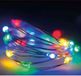 Merkloos Lumineo Draadverlichting - 3x - Zilver - 20 LED Lampjes - Gekleurd - 95 cm
