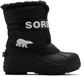 Sorel LITTLE KIDS SNOW COMMANDER™ Unisex Snowboots - Black, Sea Salt