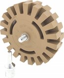 Hofftech - Folie/Stickerverwijderaar - Caramelschijf - 100 mm - Slijpschijf voor Roterend - Kunststof