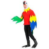 Widmann Finidi Papegaaienpak Volwassenen S Polyester Groen/Geel/Blauw/Rood/Zwart
