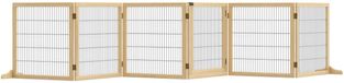 PawHut - Barrière pour animaux de compagnie - 2 pieds de support - Pliable - Robuste