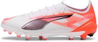 Puma Voetbalschoenen Ultra 5 Ultimate AG Unisex Wit/Zwart/Glow/Rood Maat 42