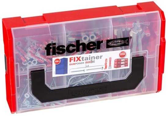 Fischer Fixtainer Duopower pluggen en Duotec schroevenset - 200-delig - 541106
