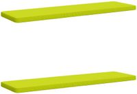 vidaXL 2-delige Bankkussens VUGHT 100% Polyester Helder Groen
