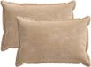 vidaXL - Taie d'oreiller - 2 pièces - Bois - Taupe - 30 x 50 cm - Tissu chenille