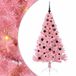 vidaXL - Plastique - Pré-éclairé - Sapin de Noël - avec - 150 - LED - Rose - 150 - cm - PVC