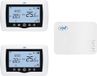 Merkloos Slimme thermostaat draadloos met wifi bediening - 2 zones via internet - verwarmingssystemen pompen magneetventielen - TuyaSmart app - hysterese 02 graden C