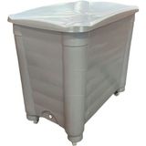 EasyBac Bac de rangement avec couvercle et roues - 115 à 585 l