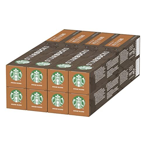 STARBUCKS House Blend By Nespresso Medium Roast Coffee Capsules 80 capsules (8 x 10)