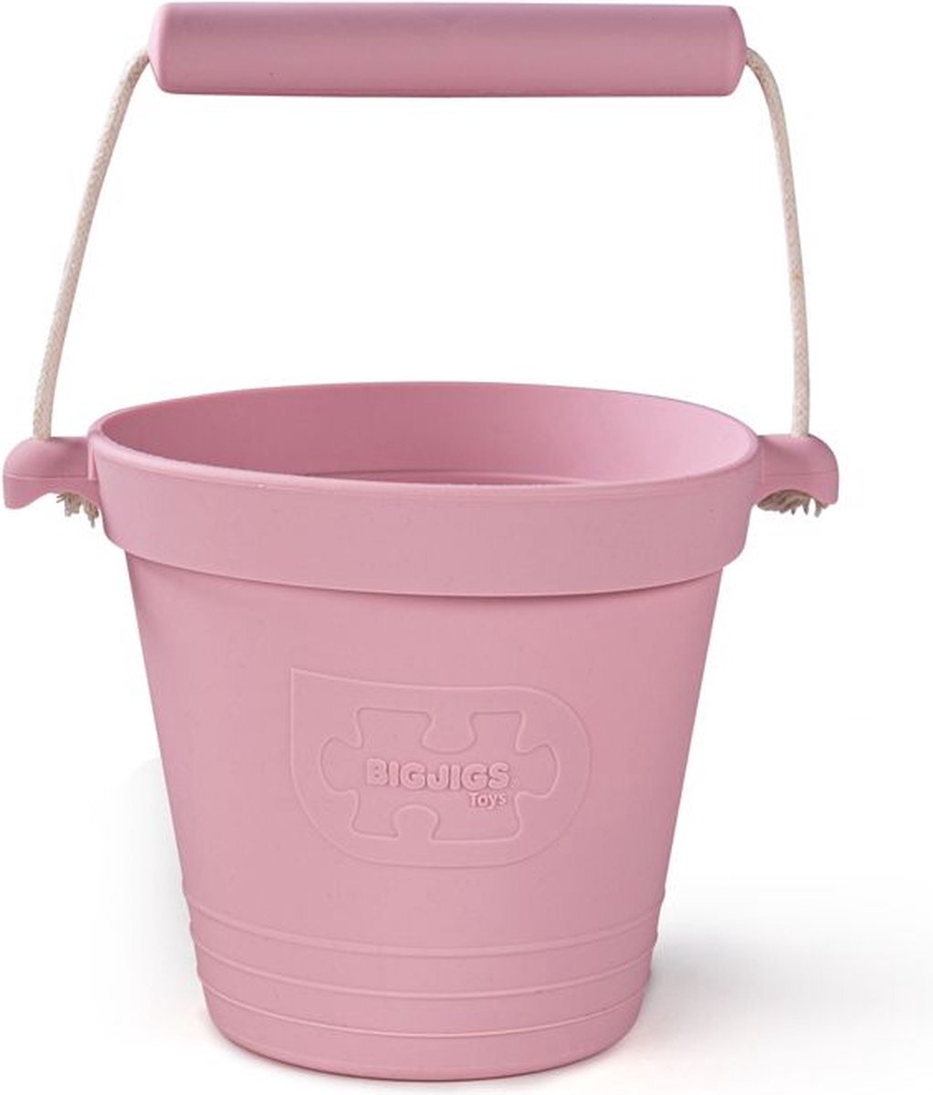 Bigjigs Toys siliconen emmer - blush pink