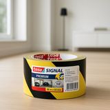 Tesa Waarschuwingstape Zwart/Geel - 66 m x 60 mm