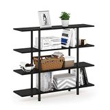 Furinno Gereedschaploze planken, Hout, Espresso/Zwart, one size
