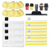 Kärcher Housse de pad de nettoyage en microfibre, tête de brosse à vapeur et accessoire de buse Convient aux aspirateurs Kärcher Easyfix SC2 SC3 SC4 SC5.