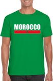 Bellatio Decorations Shoppartners Bv Groen Marokko supporter t-shirt voor heren - Marokkaanse vlag shirts XXL