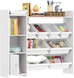 AIYAPLAY Kinderopbergrek - MDF - Wit - 112,5 x 30 x 100 cm