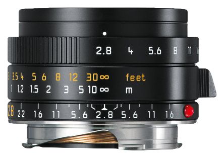 Leica Elmarit-M 28mm f/2.8 ASPH Lens - Black