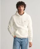 GANT Heren O-hals Hoodie Shield Logo Wit
