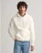 GANT Heren O-hals Hoodie Shield Logo Wit