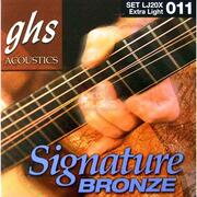 GHS LJ20X Laurence Juber Signature Bronze extra light snarenset