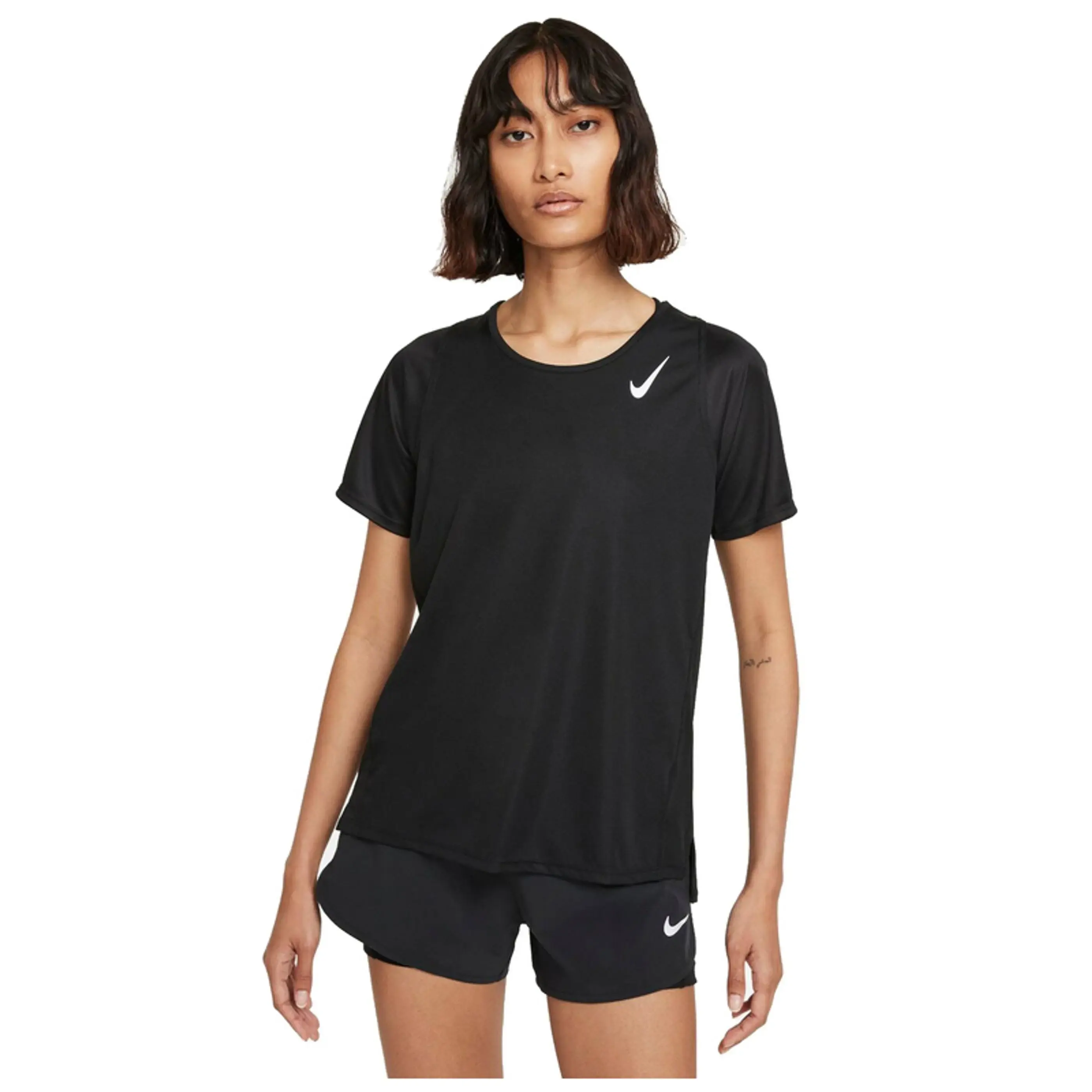 Nike Dri-FIT Race Shirt Dames - Zwart S