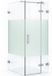 Maxaro Douchecabine Diamond 90x80cm 8mm Helder Veiligheidsglas met Matte Strook Chroom