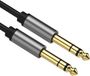 Allteq Jack Kabel - 6.3 mm naar 6.3 mm - Male to Male - Universeel - Zwart - 1.5 meter