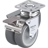 Blickle LDA-TPA 75G-FI Dubbel zwenkwiel Wieldiameter: 75 mm Draagvermogen (max.): 100 kg 1 stuk(s)