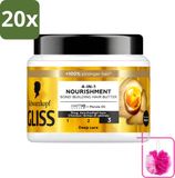 Gliss 20 x Haarmasker - 4in-1 Hair Butter - 400 ml
