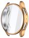 Wigento Samsung Galaxy Watch 7 44mm Beschermhoes van TPU met elektroplating, volledig dekkend, kleur: roze goud