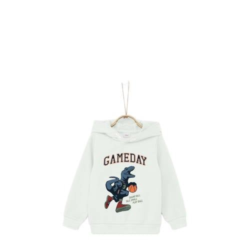 s.Oliver hoodie with print white