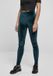 Urban Classics High Waist Velvet Legging Dames Blauw L