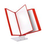 Leviatan Tafel-zichtpaneelsysteem standaard voor zichtpanelen + 10 zichtpanelen rood