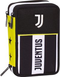 Seven Zachte etui, Polyester, Zwart, Wit, Geel, Jongen, Rits