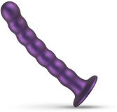 No-Parts Pegging Dildo Metallic Purple