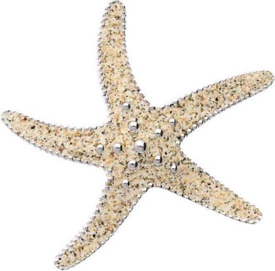 Zilveren Zeester kettinghanger met strandzand - Zilver - Unisex
