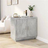 vidaXL Dressoir 80x40x75 cm bewerkt hout betongrijs