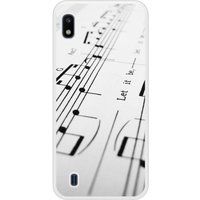 Samsung Bedrukt siliconen hoesje compatibel met Galaxy A10 Muziekblad