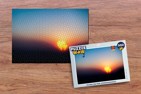 MuchoWow Puzzel Gloed bij een zonsopkomst - Legpuzzel - Puzzel 500 stukjes