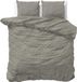 Sleeptime Housse de couette - 200 x 200/220 cm - 100% Coton - Gris