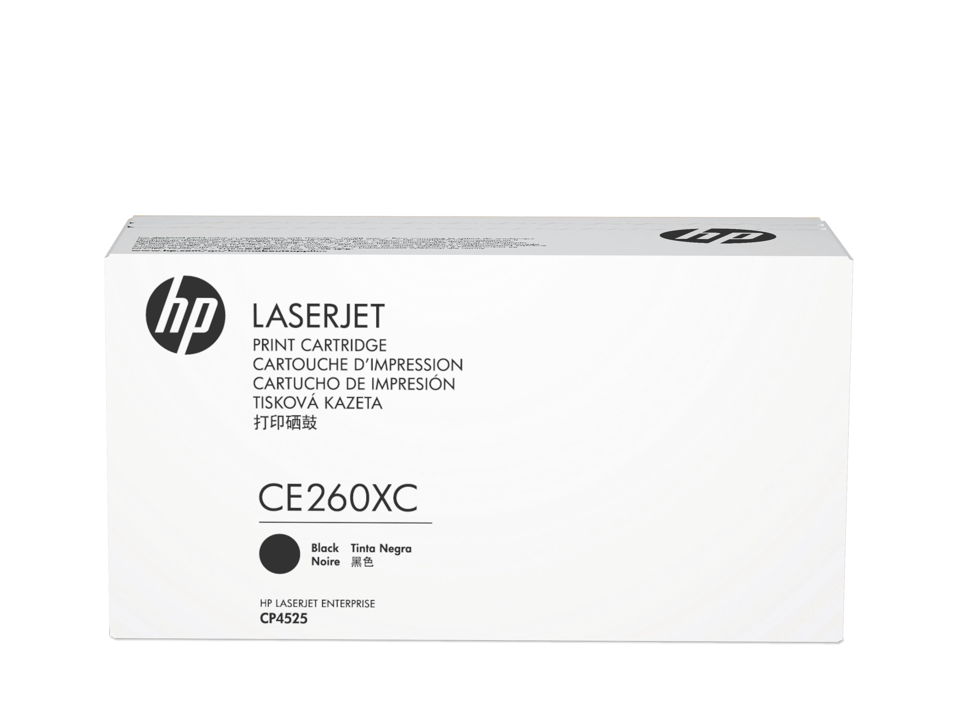 HP CE260XC - Zwarte toner cartridge - 17000 pagina's - voor HP Color LaserJet CP4525