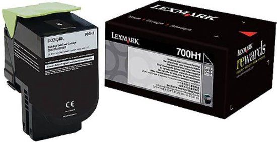 Lexmark 70C0H10 Zwarte Toner Cartridge - 4000 Pagina's - Origineel